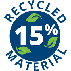 15% Recycled Material